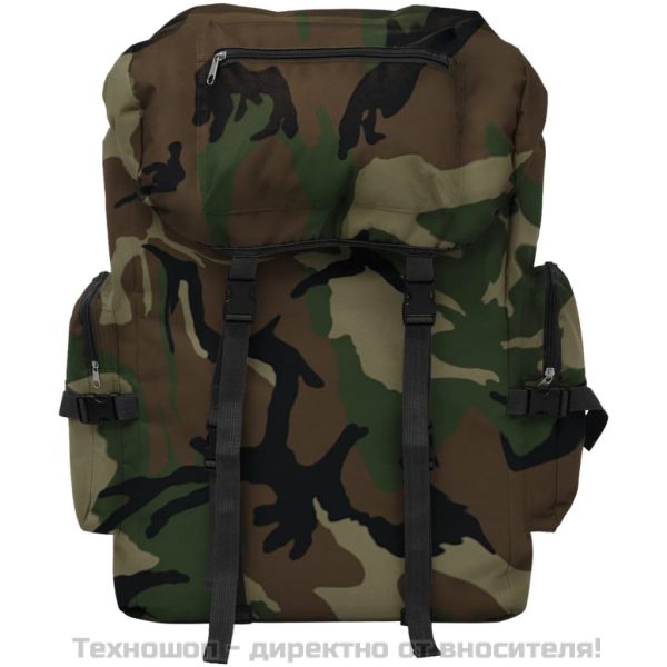 Раница, стил "войнишка", 65 л, камуфлажна
