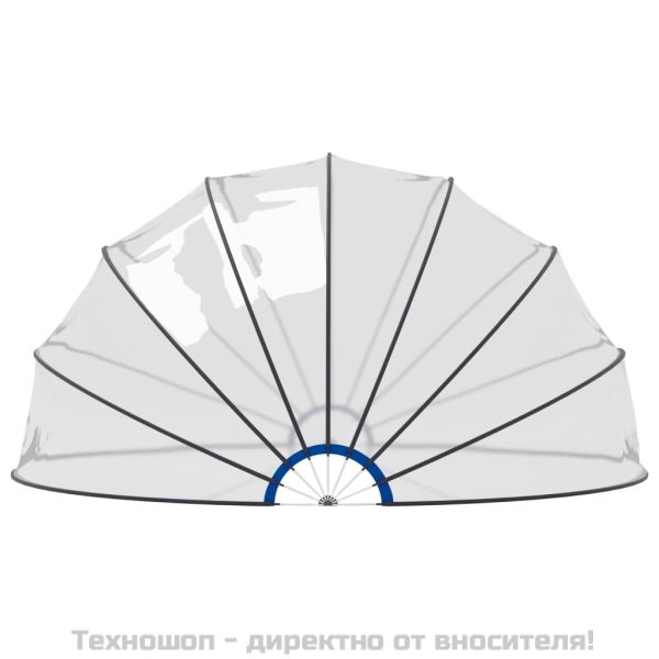 Купол за басейн 500x250 см