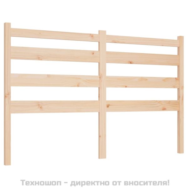 Горна табла за легло, 146x4x100 см, бор масив