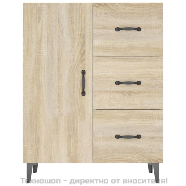 Сайдборд, дъб сонома, 69,5x34x90 см, инженерно дърво