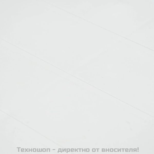 Градинска маса, бяла, 220x90x72 см, пластмаса, ратанов вид