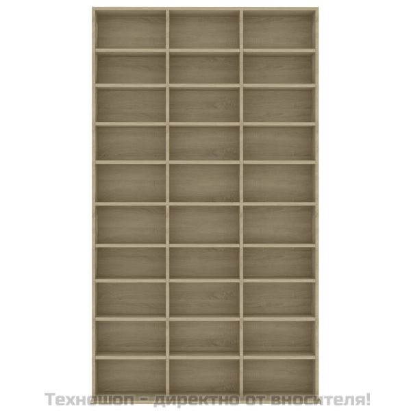 Етажерка за CD, сонома дъб, 102x16x177,5 см, инженерно дърво