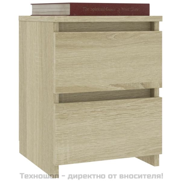 Нощни шкафчета, дъб сонома, 2 бр, 30x30x40 см, инженерно дърво