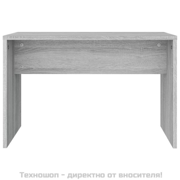 Табуретка за тоалетка, сив сонома, 70x35x45см, инженерно дърво