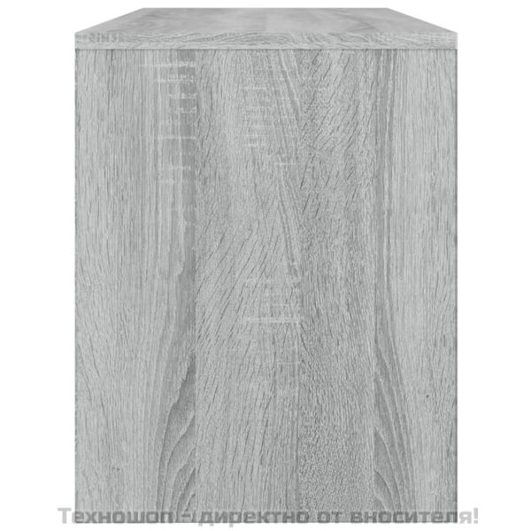 Табуретка за тоалетка, сив сонома, 70x35x45см, инженерно дърво