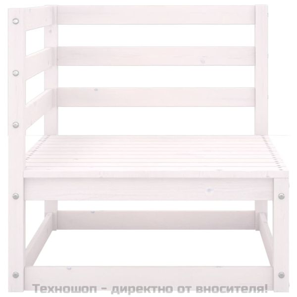 Градински ъглов диван с възглавници антрацит борово дърво масив