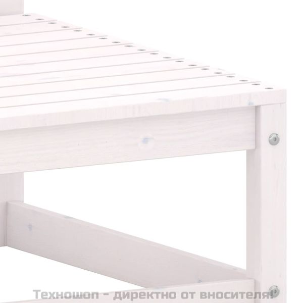 Градински ъглов диван с възглавници антрацит борово дърво масив