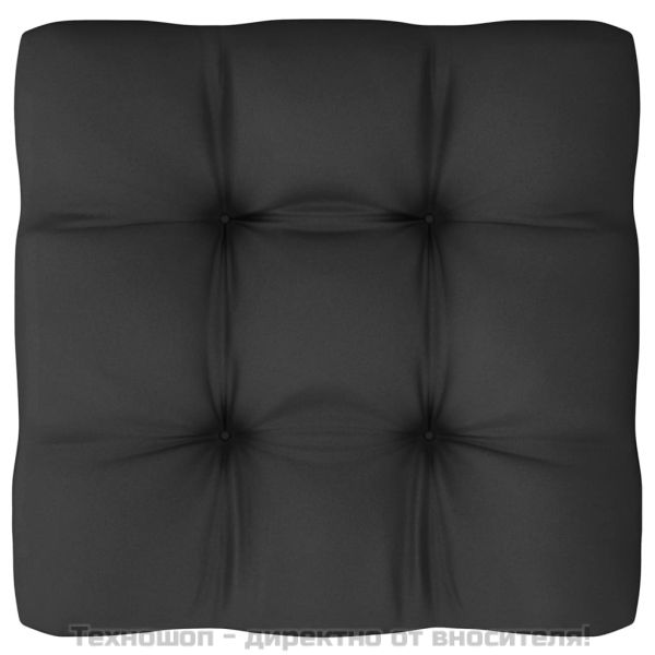 Градински ъглов диван с възглавници антрацит борово дърво масив