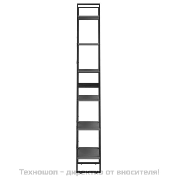 Етажерка, сива, 60x30x210 см, инженерна дървесина