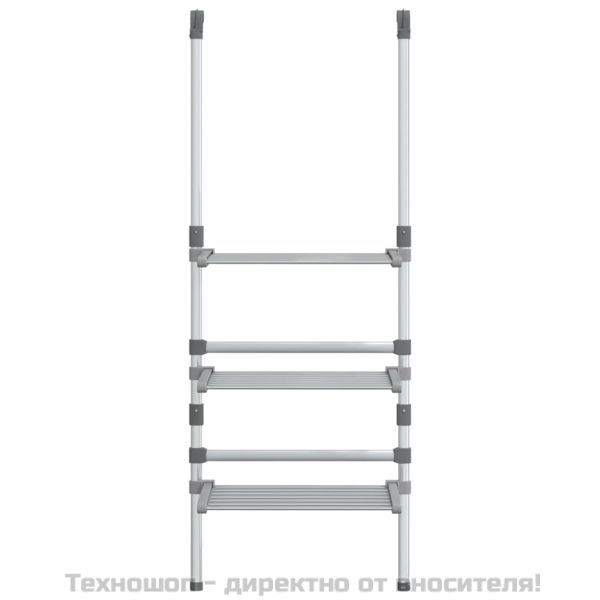 Сушилник за дрехи на 3 нива, алуминий