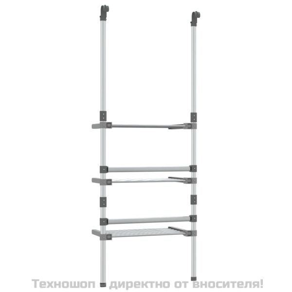 Сушилник за дрехи на 3 нива, алуминий