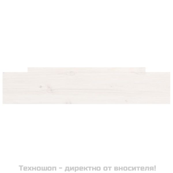 Чекмеджета за легло, 2 бр, бели, бор масив