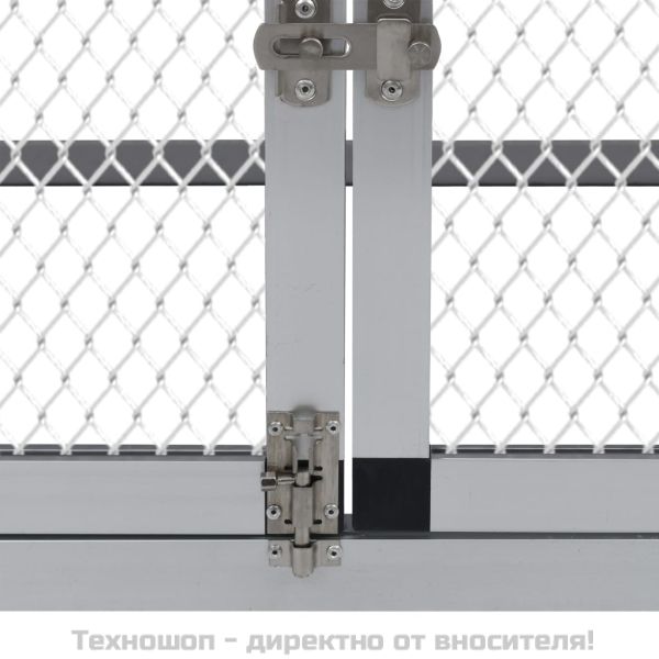 Птичарник с места за движение и за гнездене, алуминиев