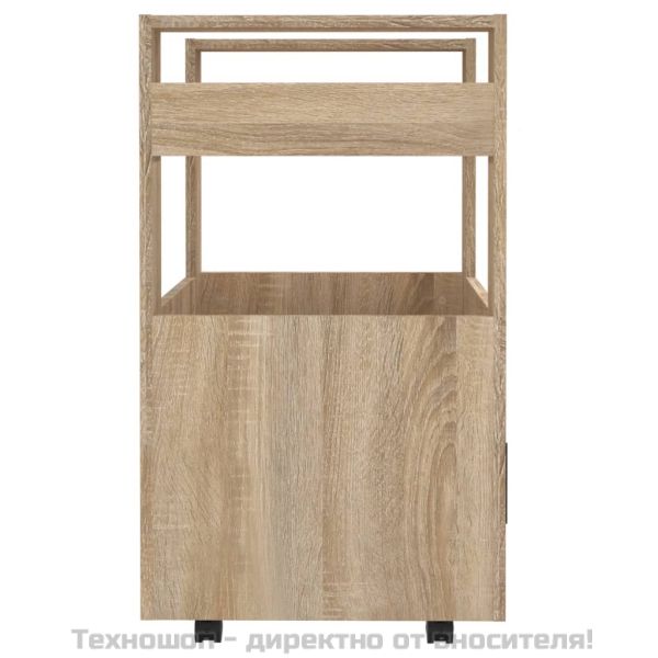 Кухненска количка, дъб сонома, 60x45x80 см, инженерно дърво