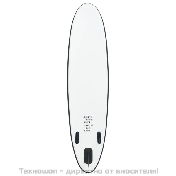 Комплект надуваем стендъп падълборд, черно и бяло