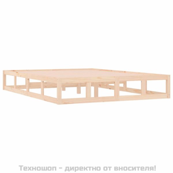 Рамка за легло, 120x200 см, масивно дърво