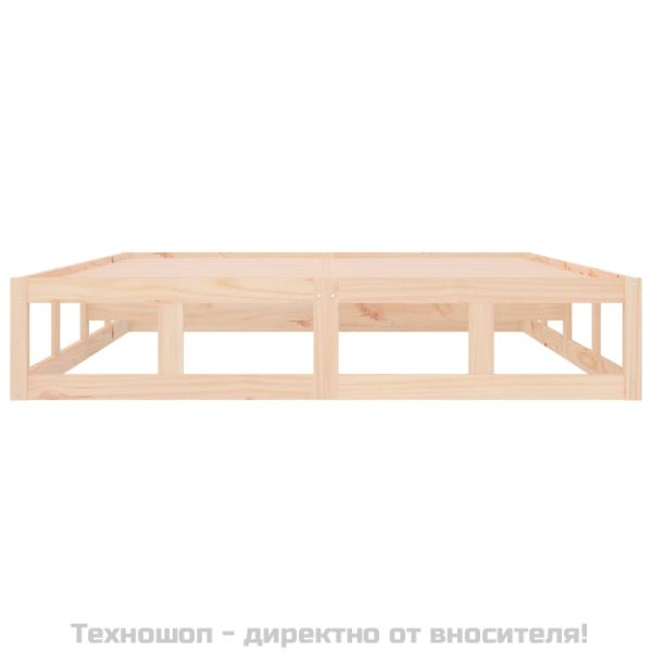 Рамка за легло, 120x200 см, масивно дърво