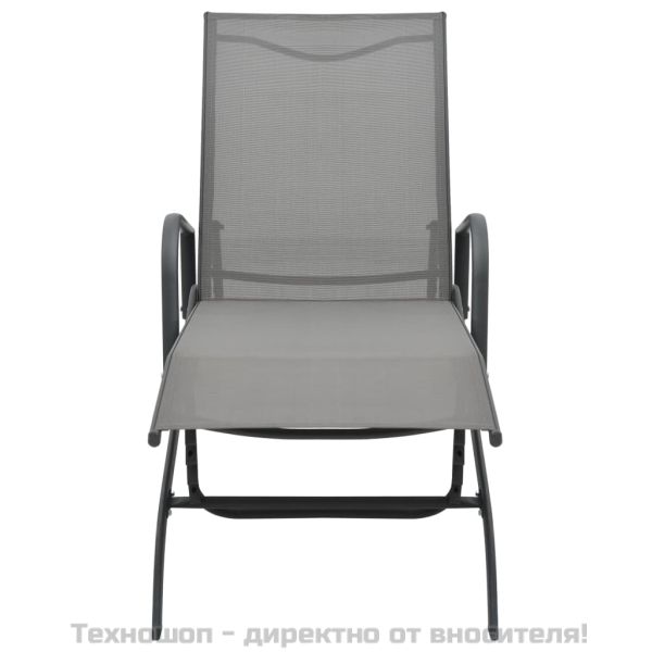 Шезлонг, стомана и textilene