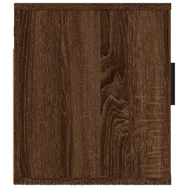 ТВ шкаф за стенен монтаж, кафяв дъб, 40x34,5x40 см