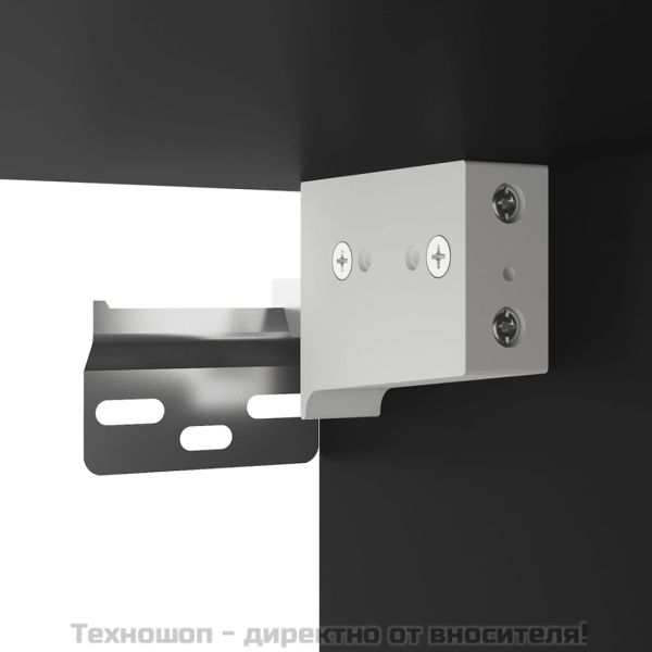 ТВ шкаф за стенен монтаж, черно, 40x34,5x100 см