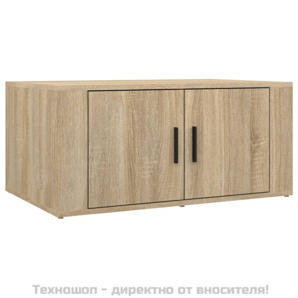 Кафе маса, дъб сонома, 80x50x36 см, инженерно дърво