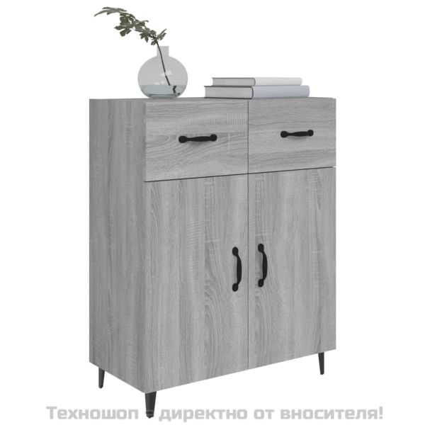 Сайдборд, сив сонома, 69,5x34x90 см, инженерно дърво