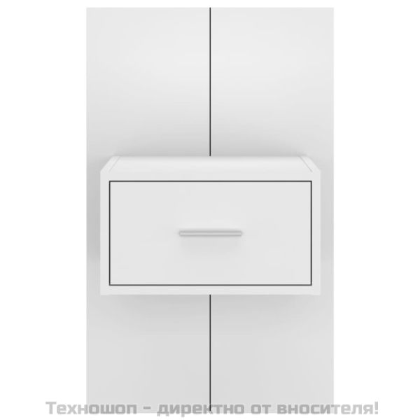 Нощно шкафче за стенен монтаж, бяло