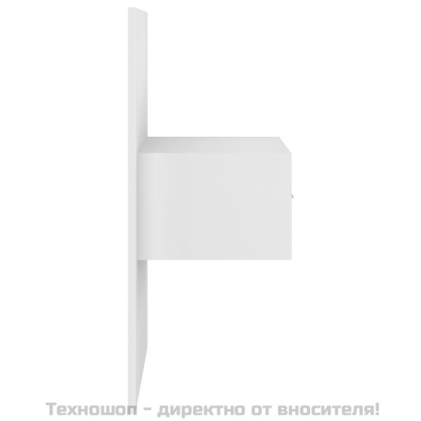 Нощно шкафче за стенен монтаж, бяло