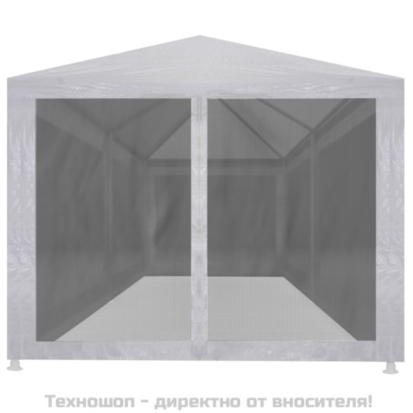 Шатра за партита с 6 мрежести стени, 6х3 м
