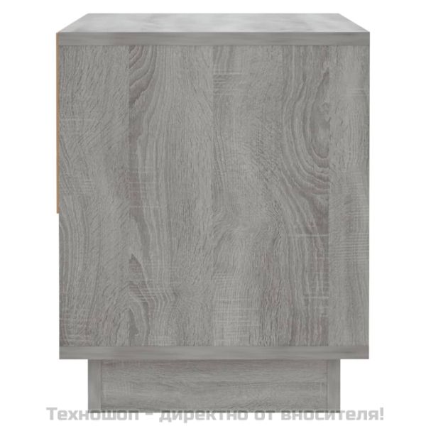 Нощни шкафчета, 2 бр, сив сонома, 45x34x44 см, инженерно дърво