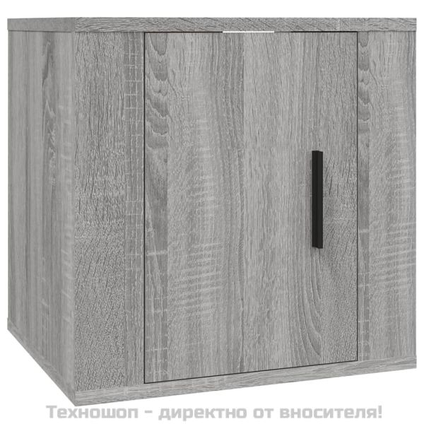 ТВ шкаф за стенен монтаж, сив сонома, 40x34,5x40 см