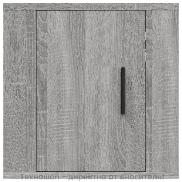 ТВ шкаф за стенен монтаж, сив сонома, 40x34,5x40 см