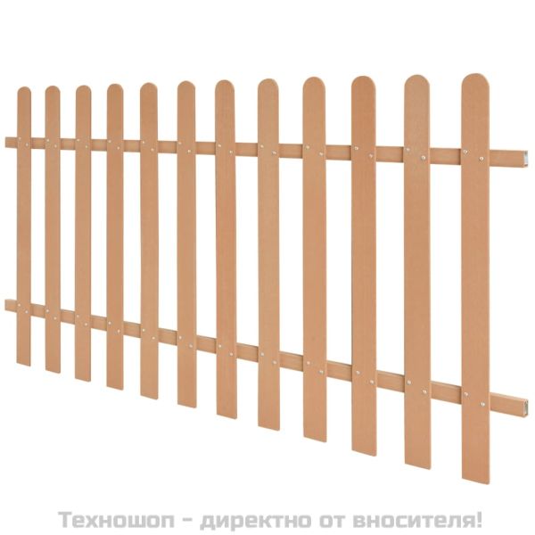Дъсчена ограда, WPC, 200x100 см