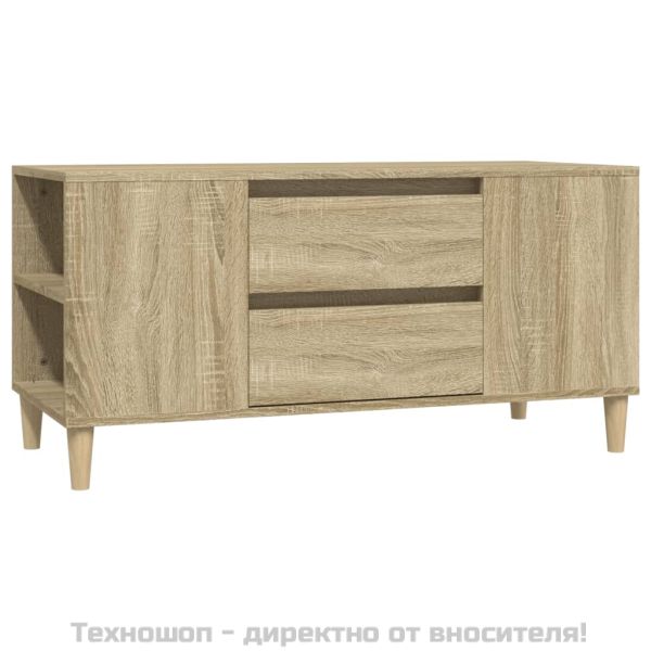 ТВ шкаф, сонома дъб, 102x44,5x50 см, инженерно дърво