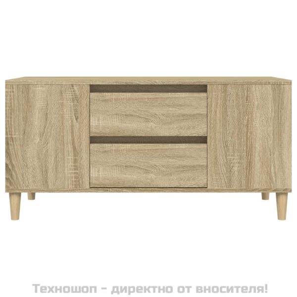 ТВ шкаф, сонома дъб, 102x44,5x50 см, инженерно дърво