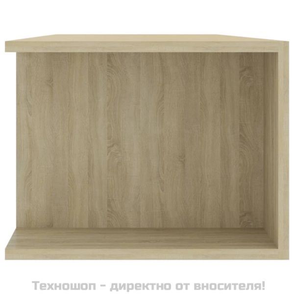 ТВ шкаф с LED осветление, дъб сонома, 135x39x30 см