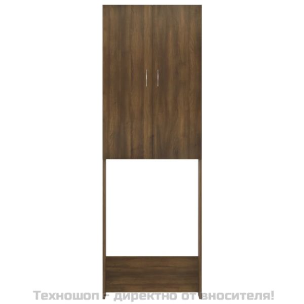 Шкаф за пералня, кафяв дъб, 64x25,5x190 см