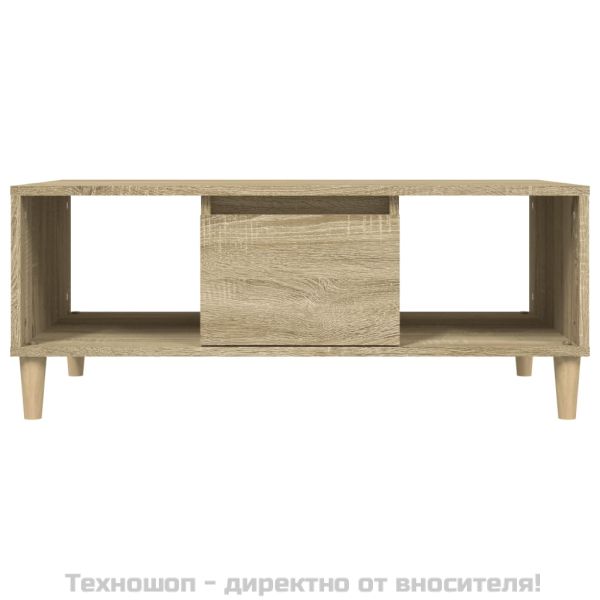Кафе маса, дъб сонома, 90x50x36,5 см, инженерно дърво