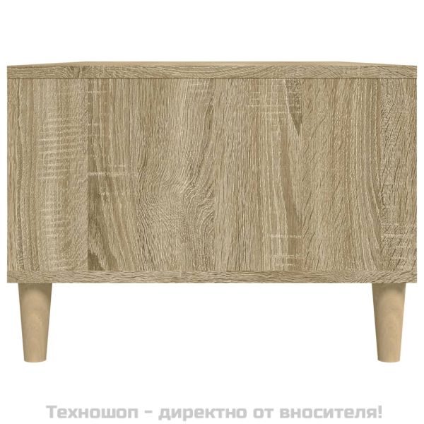 Кафе маса, дъб сонома, 90x50x36,5 см, инженерно дърво