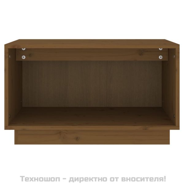 ТВ шкаф, меденокафяв, 60x35x35 см, бор масив