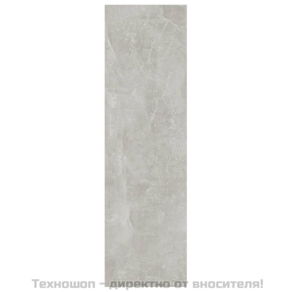 Библиотека/разделител за стая, бетонно сива, 100x30x103 см