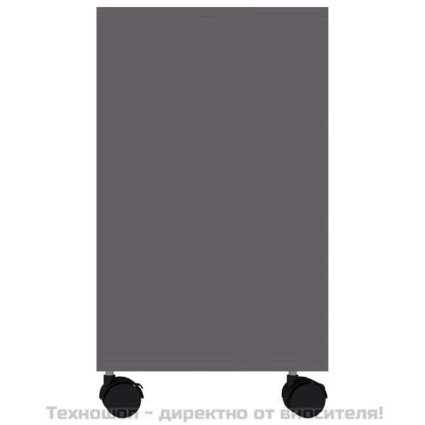 Странична маса, сива, 70x35x55 см, инженерна дървесина