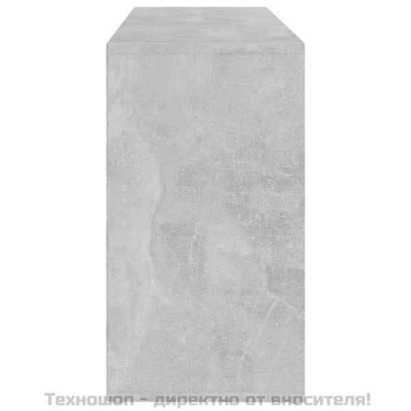 Пейка за обувки, бетонно сива, 103x30x55 см, инженерно дърво