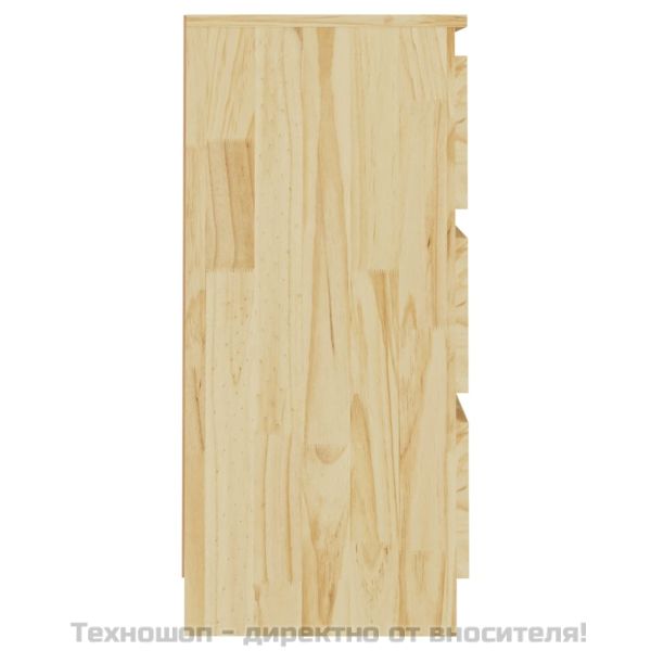 Нощни шкафчета, 2 бр, 40x29,5x64 см, бор масив