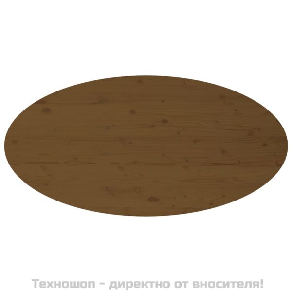 Кафе маса, меденокафява, 110x55x45 см, борово дърво масив