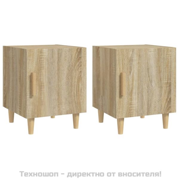 Нощни шкафчета, 2 бр, сонома дъб, инженерно дърво