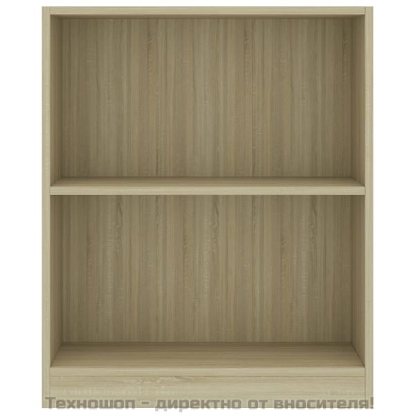 Етажерка за книги, сонома дъб, 60x24x76 см, инженерно дърво