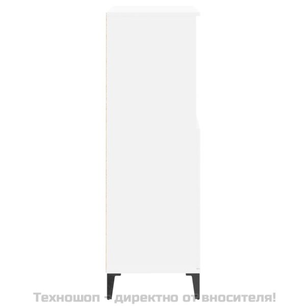 Висок шкаф, бял, 60x36x110 см, инженерно дърво