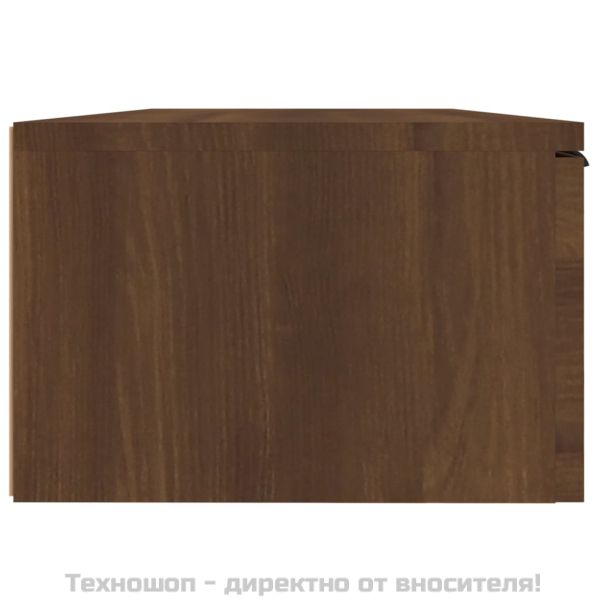 Стенен шкаф, Кафяв дъб, 68x30x20 см, инженерно дърво