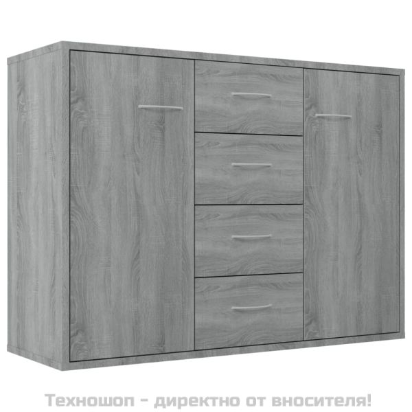 Сайдборд, сив сонома, 88x30x65 см, инженерно дърво